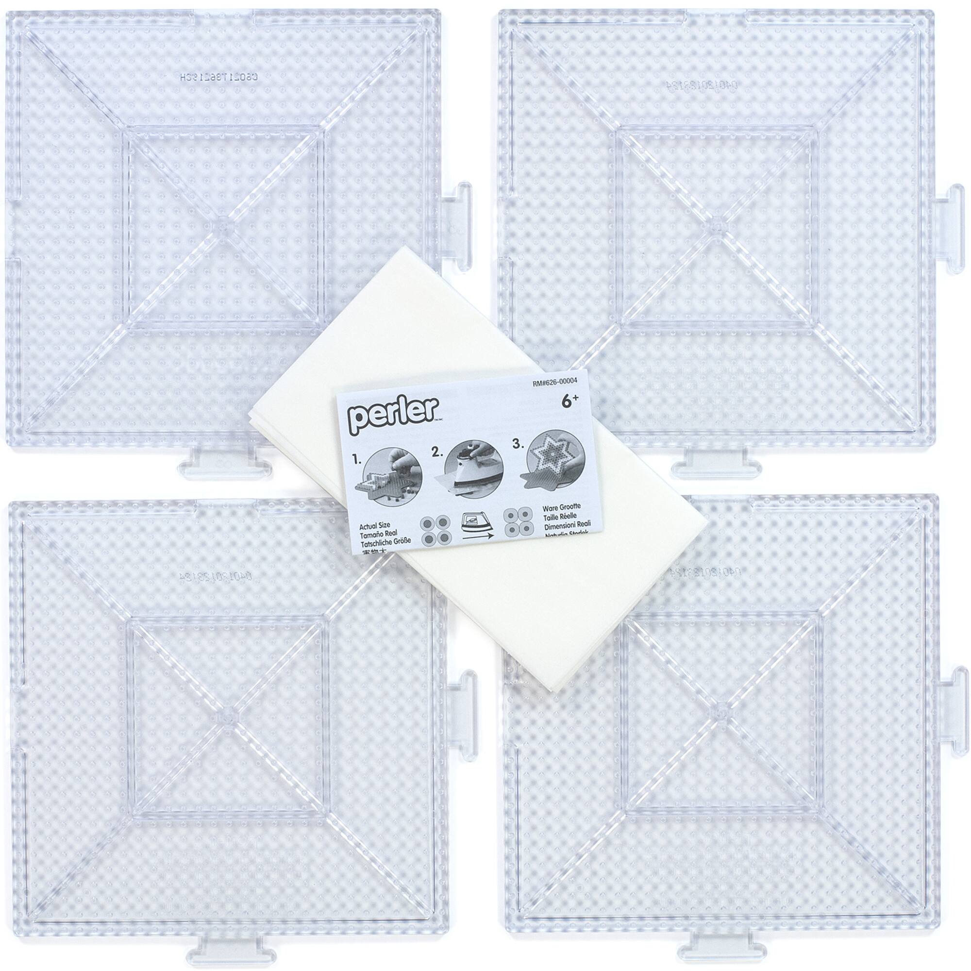 Perler® Large Interlocking Pegboard Set, 4ct.